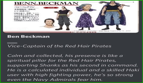 Ben Beckman: The Unseen Hero Of One Piece
